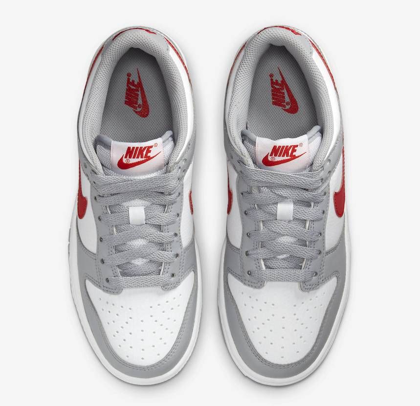 【リーク】Nike GS Dunk Low "White/Grey Red" 抽選/定価/販売店舗まとめ 4枚目