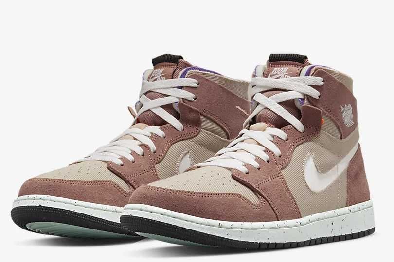 【スニダンで購入可】5/13発売 Nike Air Jordan 1 High Zoom Comfort "Fossil Stone" 抽選/定価/販売店舗まとめ 2枚目