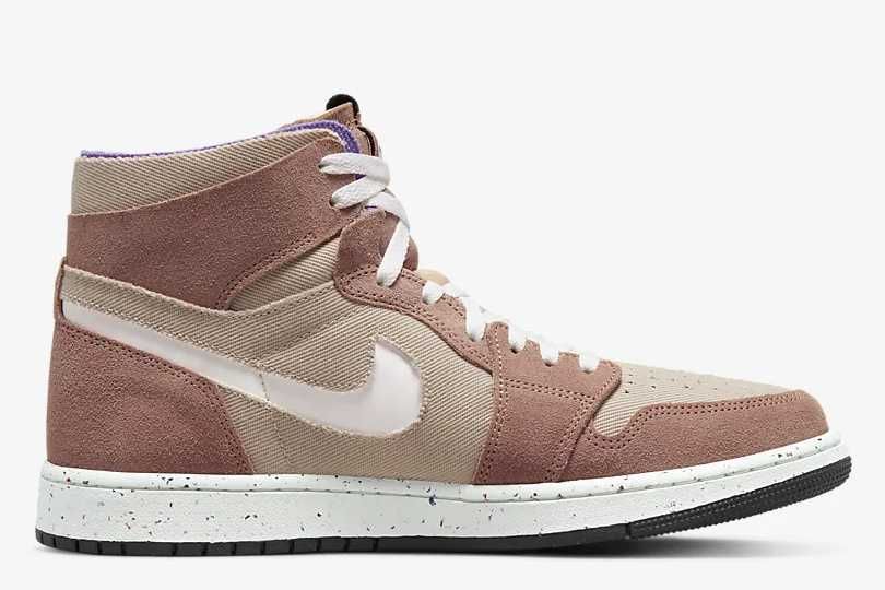 【スニダンで購入可】5/13発売 Nike Air Jordan 1 High Zoom Comfort "Fossil Stone" 抽選/定価/販売店舗まとめ 4枚目