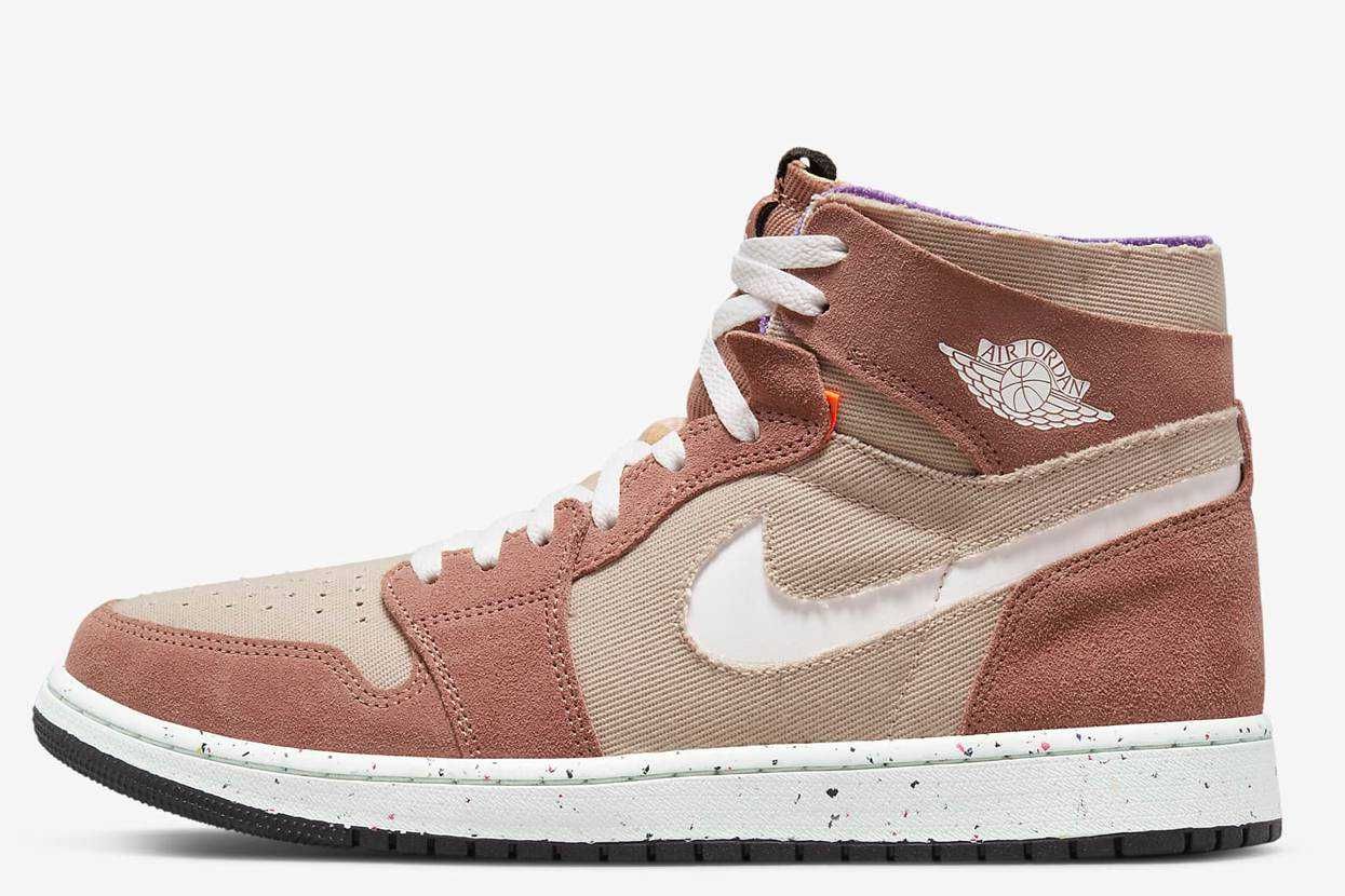 【スニダンで購入可】5/13発売 Nike Air Jordan 1 High Zoom Comfort "Fossil Stone" 抽選/定価/販売店舗まとめ 3枚目
