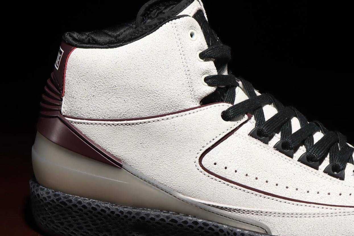 【スニダンで購入可】6/3発売 A Ma Maniere × Nike Air Jordan 2 "Airness/Sail and Burgundy" 抽選/定価/販売店舗まとめ 2枚目