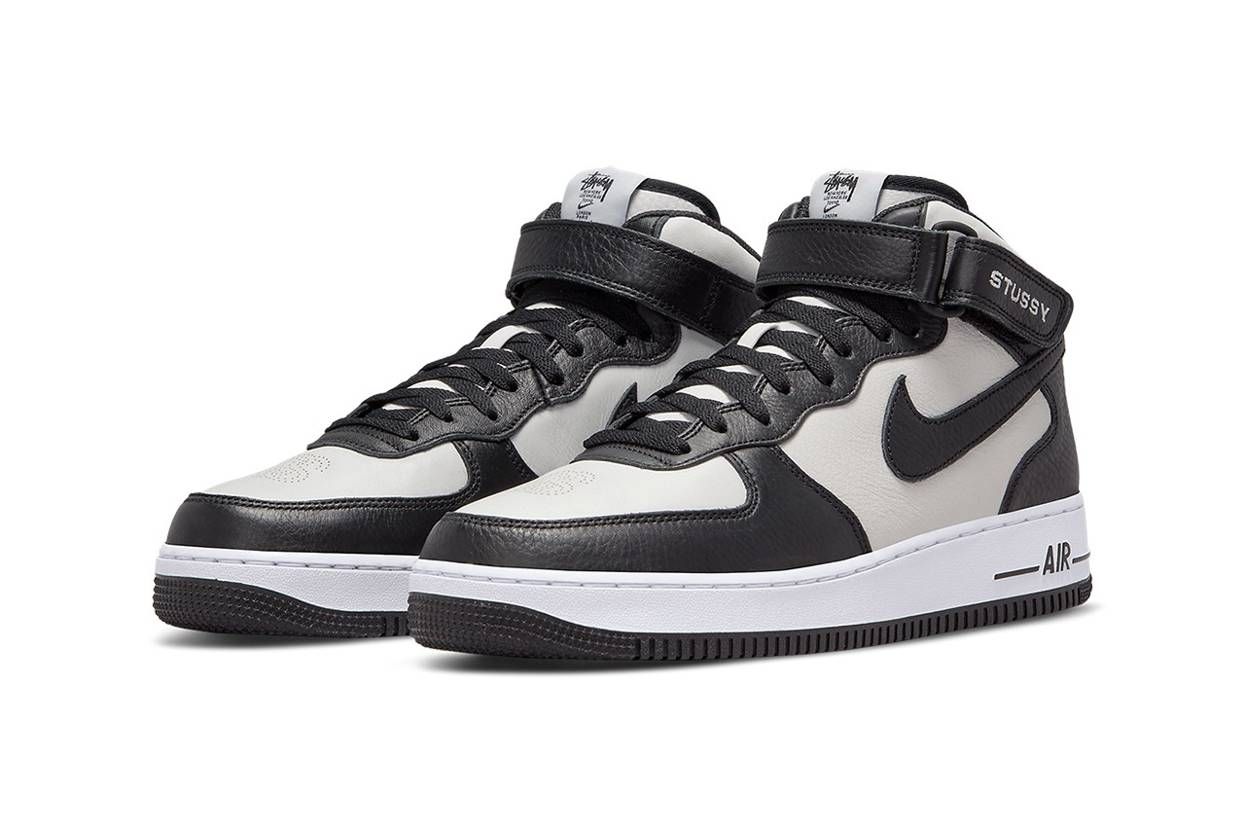 【スニダンで購入可】5/14・5/19発売 Stussy × Nike Air Force 1 Mid 3colors 抽選/定価/販売店舗まとめ 5枚目