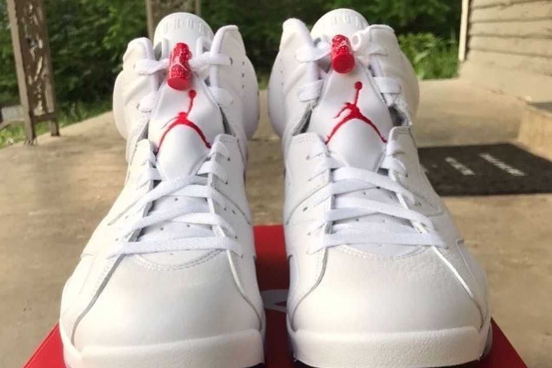 【スニダンで購入可】6/4発売 Nike Air Jordan 6 "White and University Red/Red Oreo" 抽選/定価/販売店舗まとめ 9枚目