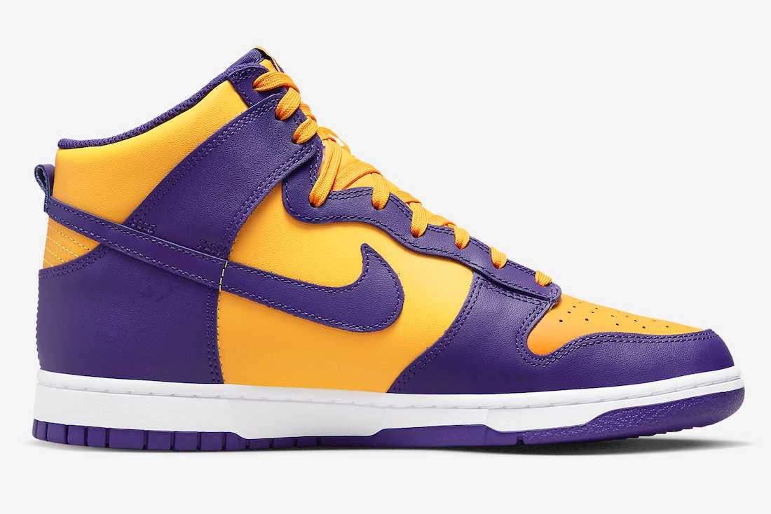 【スニダンで購入可】8/20発売 Nike Dunk High "Lakers" 抽選/定価/販売店舗まとめ 6枚目