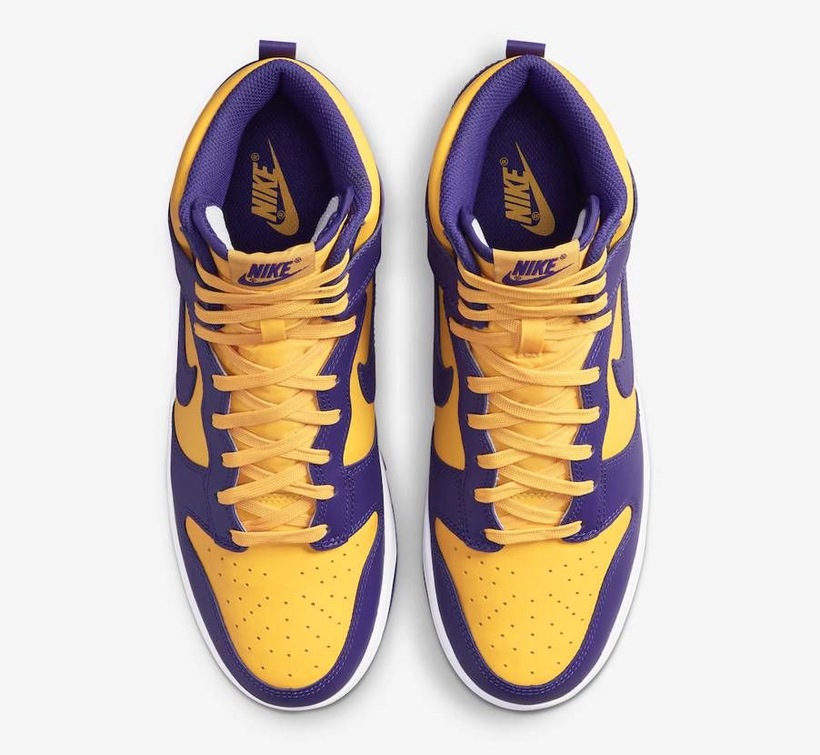 【スニダンで購入可】8/20発売 Nike Dunk High "Lakers" 抽選/定価/販売店舗まとめ 7枚目