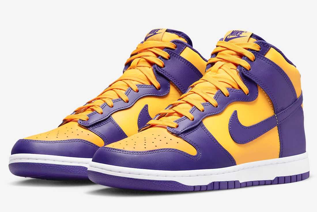 【スニダンで購入可】8/20発売 Nike Dunk High "Lakers" 抽選/定価/販売店舗まとめ 4枚目