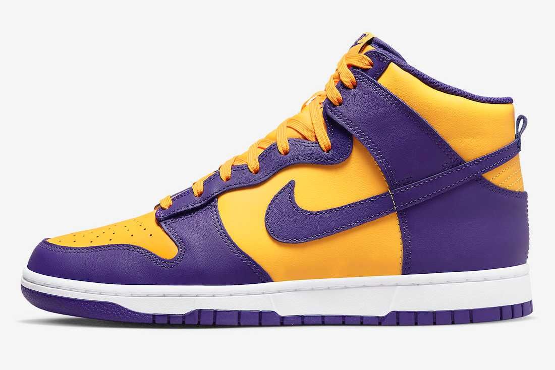 【スニダンで購入可】8/20発売 Nike Dunk High "Lakers" 抽選/定価/販売店舗まとめ 5枚目