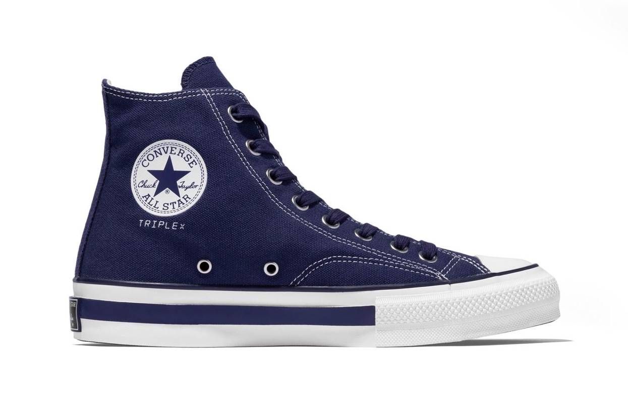 【スニダンで購入可】5/28発売 GOD SELECTION XXX × Converse Addict Chuck Taylor Canvas Hi "Navy"  抽選/定価/販売店舗まとめ 3枚目