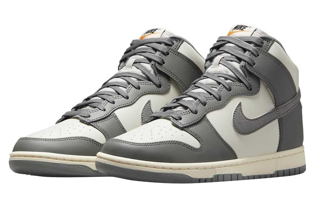 【スニダンで購入可】6/18発売 Nike Dunk High Retro SE VNTG "Light Bone and Tumbled Grey" 抽選/定価/販売店舗まとめ 2枚目