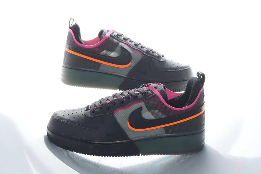 【スニダンで購入可】6/1発売 Nike Air Force 1 React "Black/Team Orange/Pink Prime" 抽選/定価/販売店舗まとめ