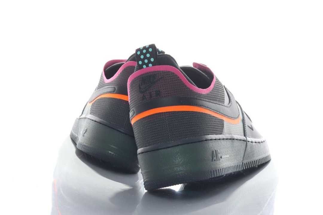 【スニダンで購入可】6/1発売 Nike Air Force 1 React "Black/Team Orange/Pink Prime" 抽選/定価/販売店舗まとめ 4枚目
