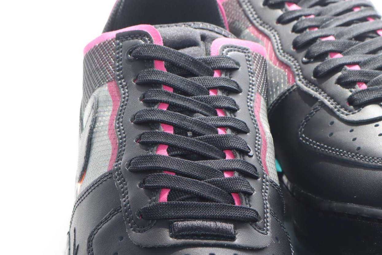 【スニダンで購入可】6/1発売 Nike Air Force 1 React "Black/Team Orange/Pink Prime" 抽選/定価/販売店舗まとめ 3枚目