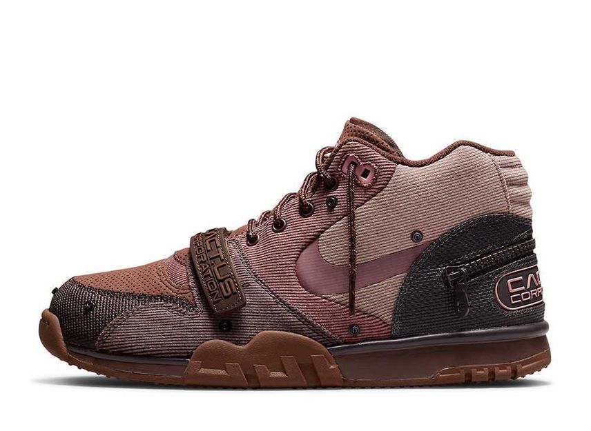 Travis Scott x Nike Air Trainer 1 SP Archaeo Brown and Rust Pink