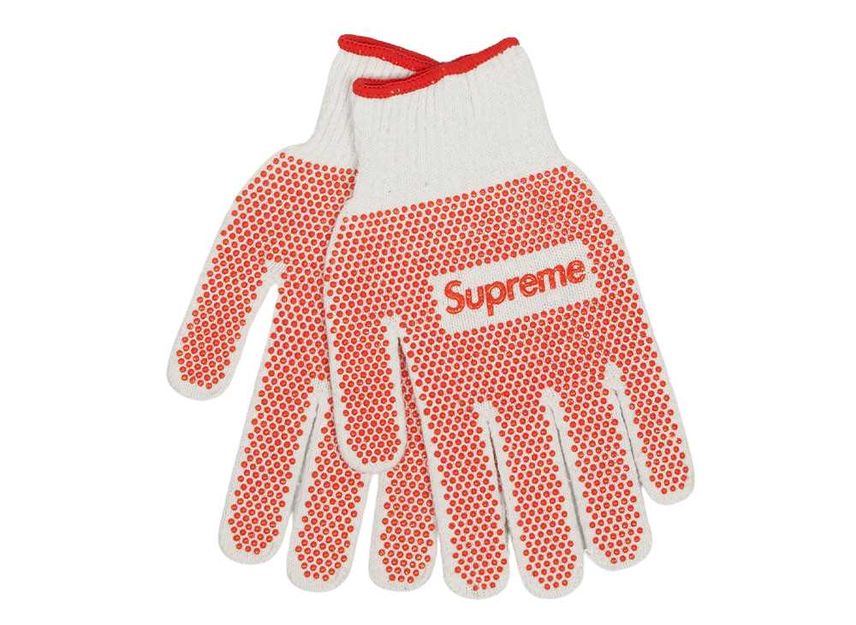 Supreme grip work gloves white Clearance
