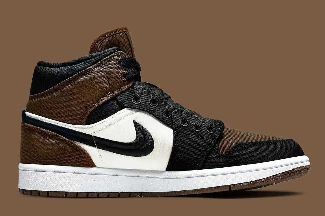 【スニダンで購入可】9/1発売 Nike WMNS Air Jordan 1 Mid SE "Olive Toe" 抽選/定価/販売店舗まとめ 3枚目