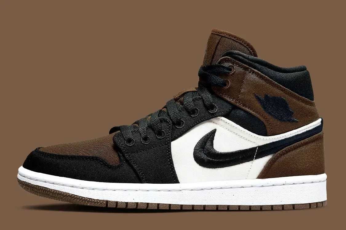 【スニダンで購入可】9/1発売 Nike WMNS Air Jordan 1 Mid SE "Olive Toe" 抽選/定価/販売店舗まとめ 2枚目
