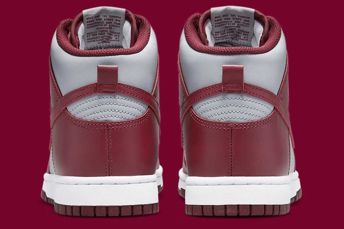 【スニダンで購入可】8/19発売 Nike Dunk High "Dark Beetroot and Wolf Grey" 抽選/定価/販売店舗まとめ 5枚目