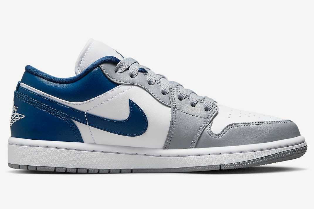 【スニダンで購入可】7/11発売 Nike WMNS Air Jordan 1 Low "Grey and Blue" 抽選/定価/販売店舗まとめ 8枚目