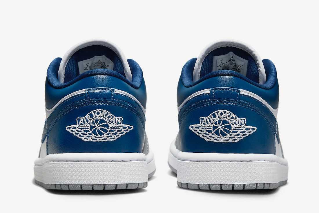 【スニダンで購入可】7/11発売 Nike WMNS Air Jordan 1 Low "Grey and Blue" 抽選/定価/販売店舗まとめ 9枚目