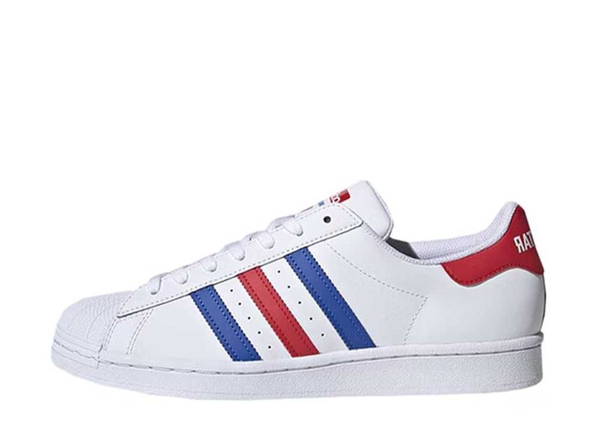 Adidas superstar top 2 blue red