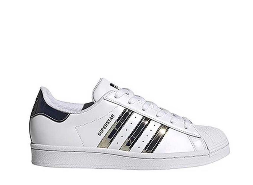 Adidas superstar silver metallic/white best sale
