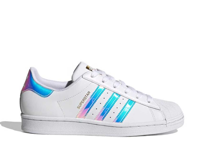 Adidas with iridescent 2024 stripes