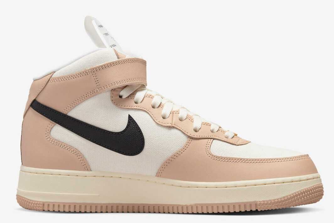 【スニダンで購入可】8/25発売 Nike Air Force 1 Mid "Pale Ivory and Shimmer / Izakaya" 抽選/定価/販売店舗まとめ 6枚目