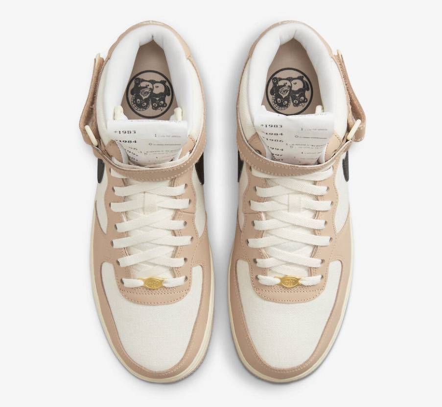 【スニダンで購入可】8/25発売 Nike Air Force 1 Mid "Pale Ivory and Shimmer / Izakaya" 抽選/定価/販売店舗まとめ 7枚目