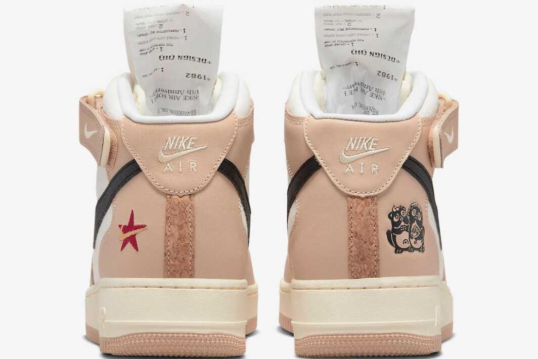 【スニダンで購入可】8/25発売 Nike Air Force 1 Mid "Pale Ivory and Shimmer / Izakaya" 抽選/定価/販売店舗まとめ 8枚目