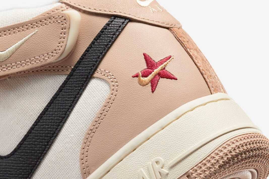 【スニダンで購入可】8/25発売 Nike Air Force 1 Mid "Pale Ivory and Shimmer / Izakaya" 抽選/定価/販売店舗まとめ 11枚目