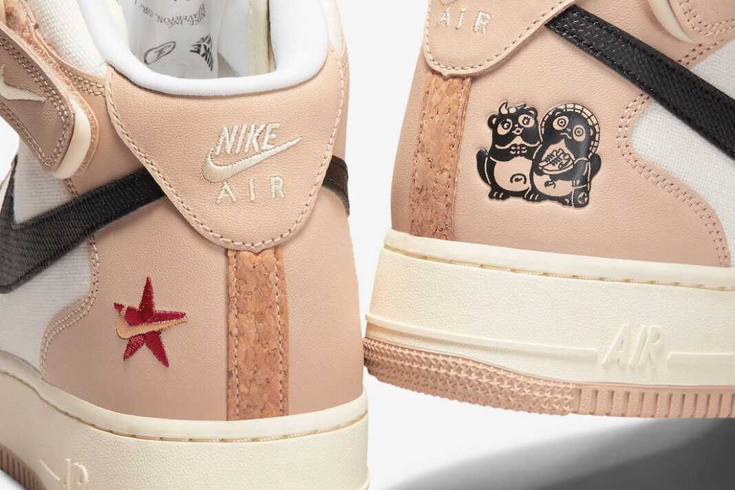 【スニダンで購入可】8/25発売 Nike Air Force 1 Mid "Pale Ivory and Shimmer / Izakaya" 抽選/定価/販売店舗まとめ 12枚目