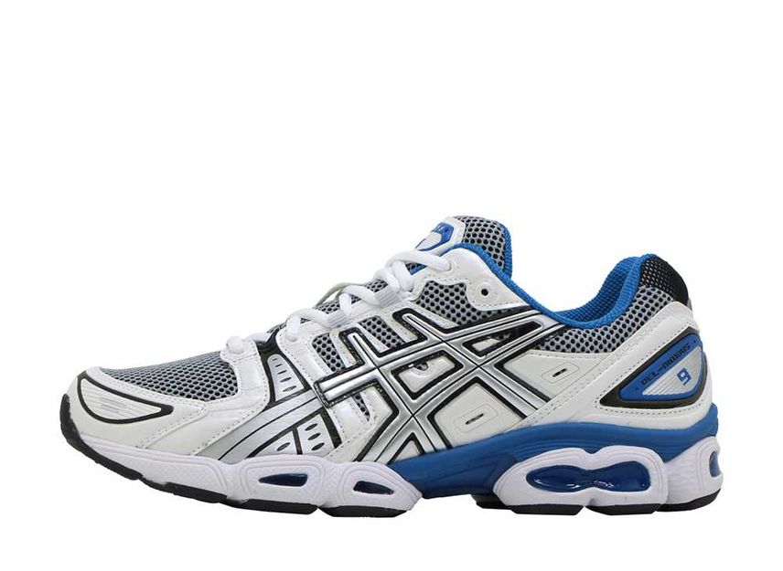 Asics gel-nimbus 21 men's running shoes white/lake clearance drive
