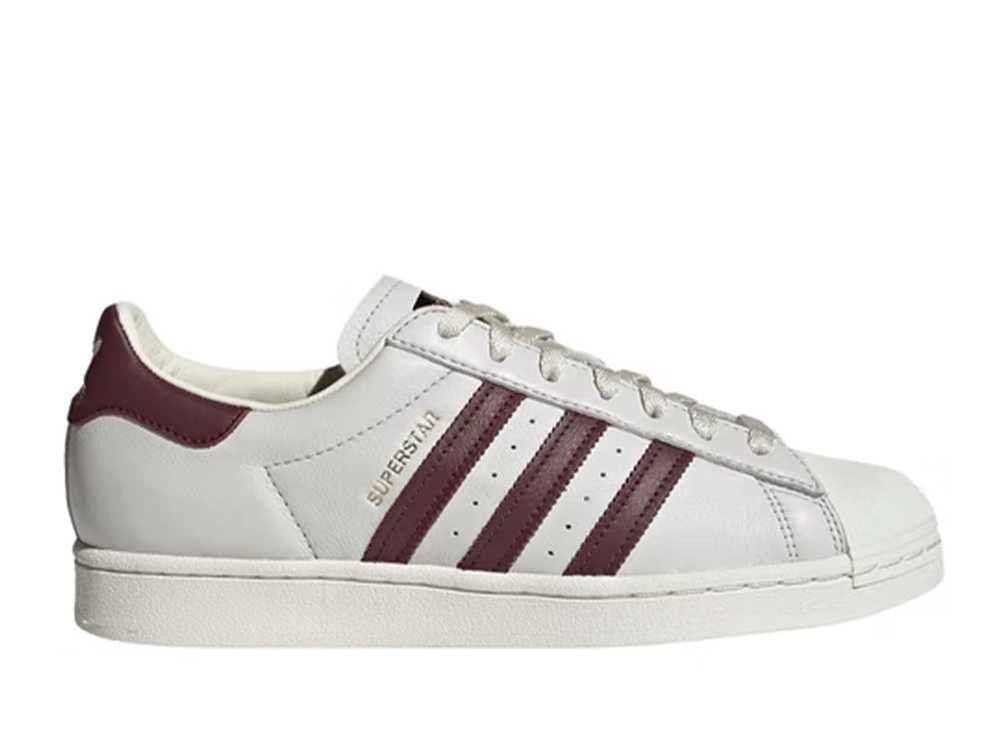 adidas Superstar "Off White Maroon"