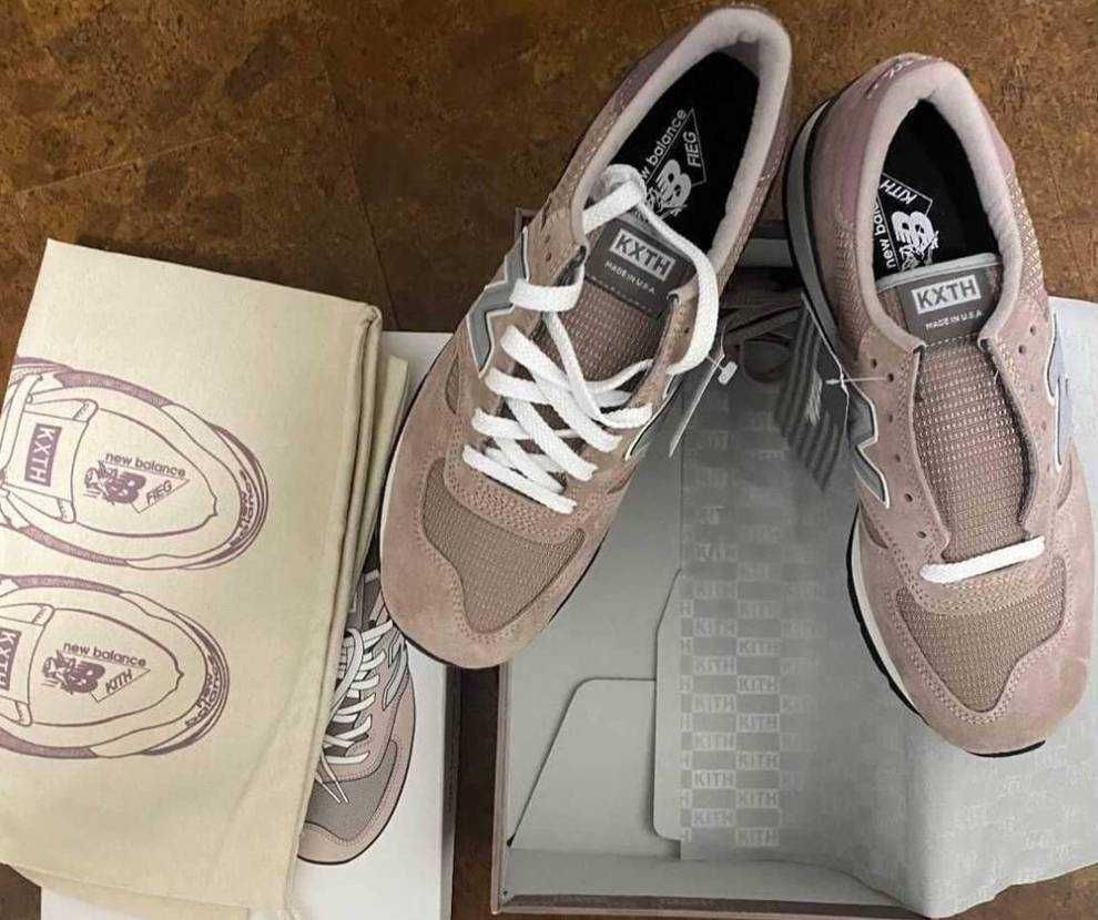 【スニダンで購入可】6/18発売 KITH × New Balance 990V1 "Dusty Rose" 抽選/定価/販売店舗まとめ 6枚目