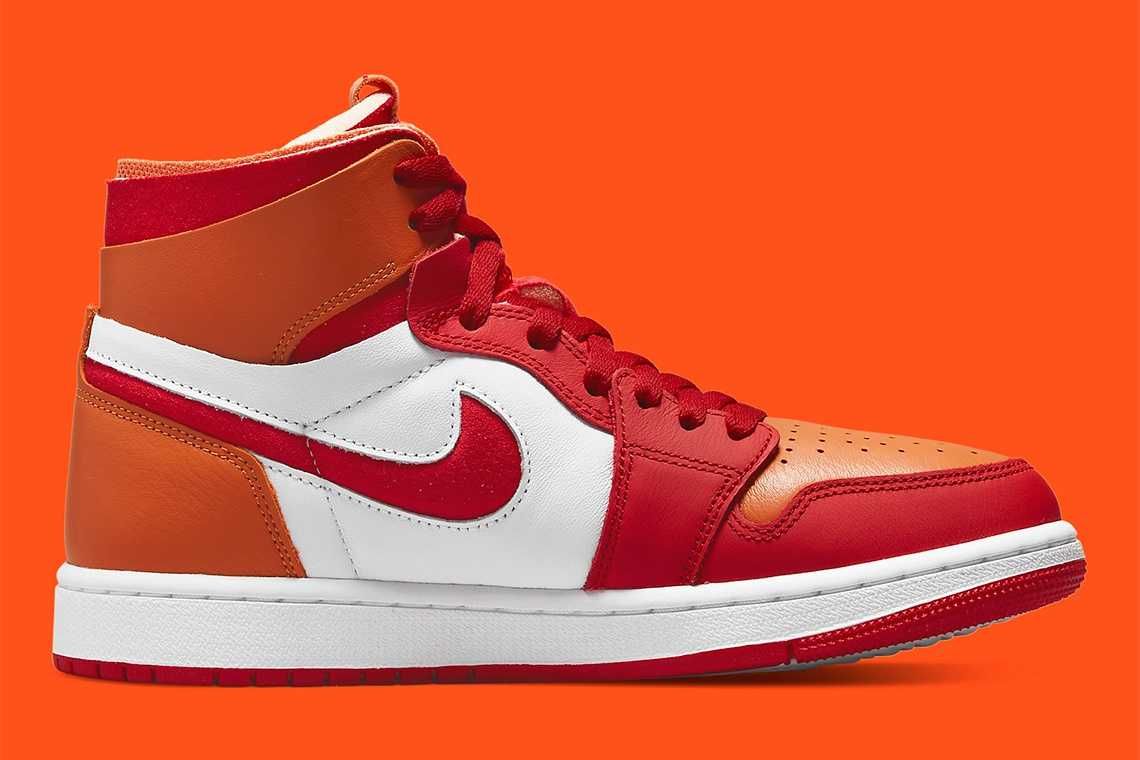 【販売リンクあり】近日発売 Nike WMNS Air Jordan 1 Zoom Comfort "Fire Red/Hot Curry" 抽選/定価/販売店舗まとめ 3枚目