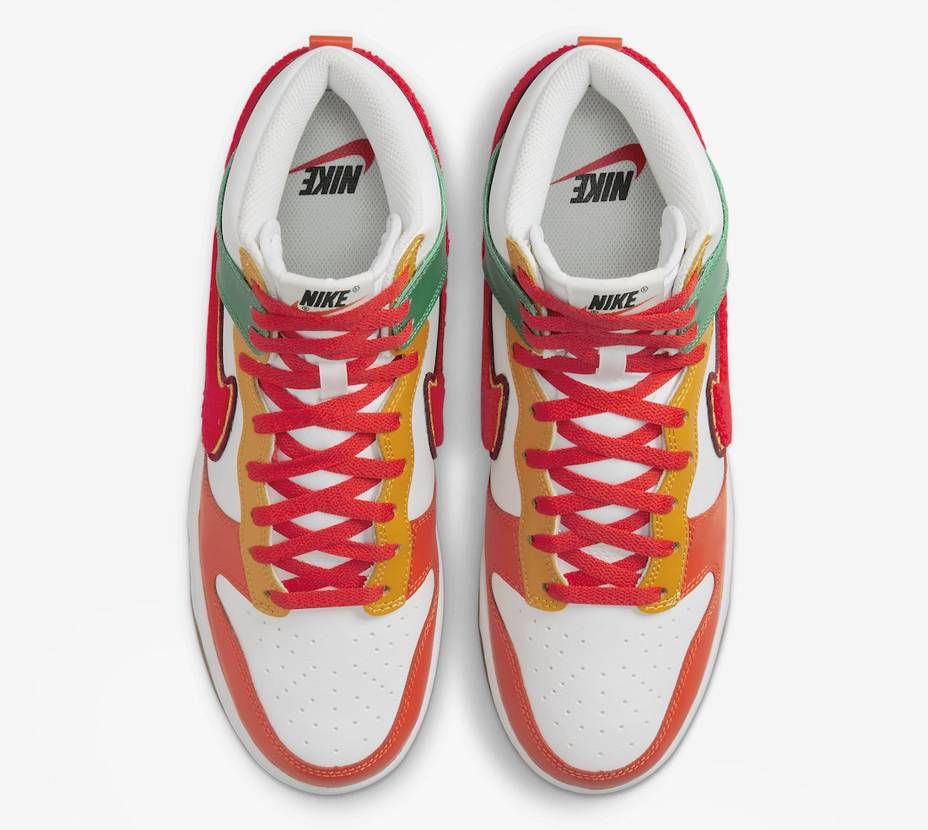【スニダンで購入可】7/15発売 Nike Dunk High University "Habanero Red" 抽選/定価/販売店舗まとめ 4枚目