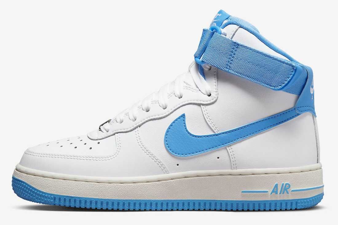 【スニダンで購入可】8/23発売 Nike WMNS Air Force 1 High "University Blue" 抽選/定価/販売店舗まとめ 6枚目