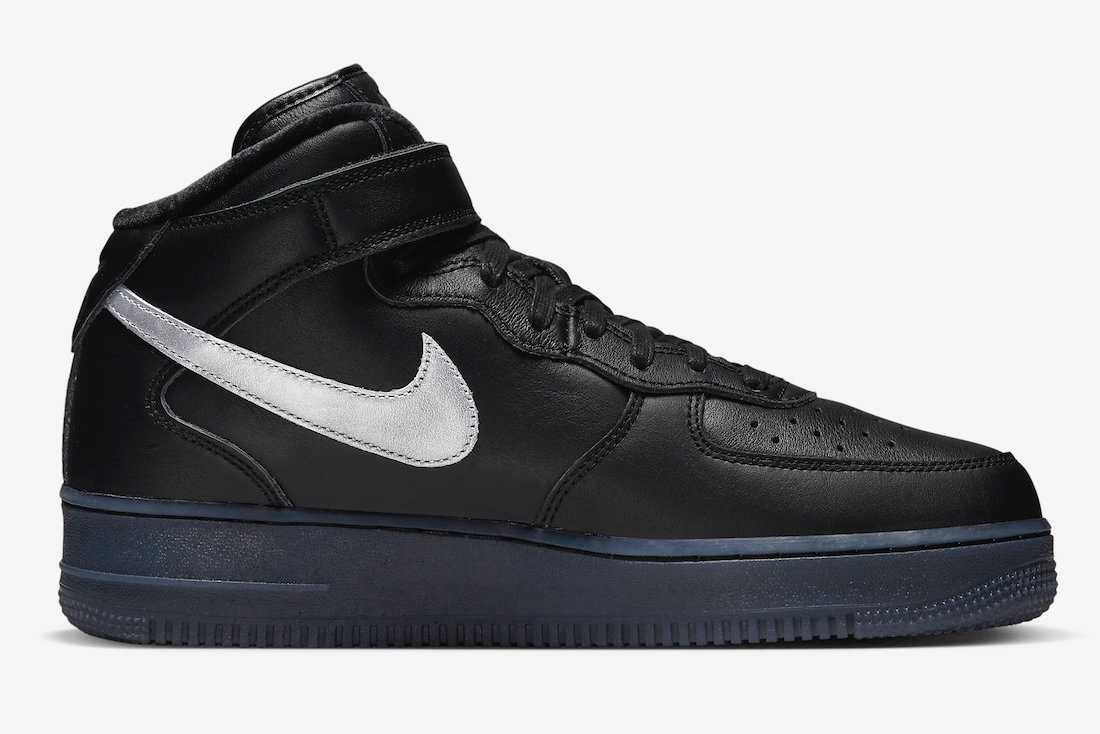 【リーク】Nike Air Force 1 Mid Premium "Black/Mettalic Silver" 抽選/定価/販売店舗まとめ 3枚目