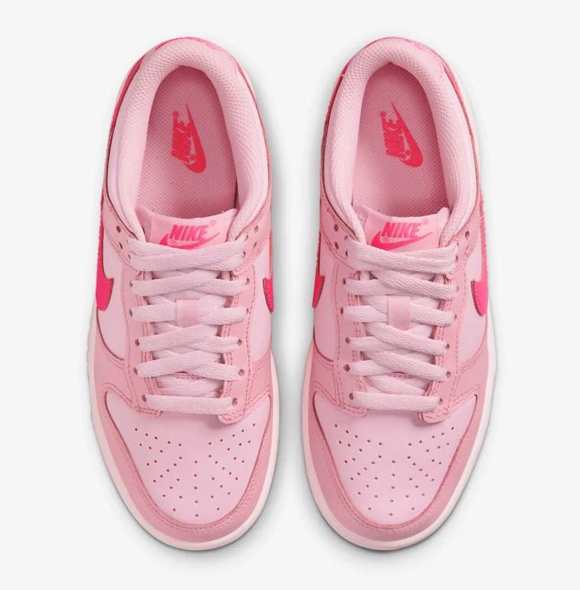 【スニダンで購入可】近日発売 Nike GS Dunk Low "Triple Pink" 抽選/定価/販売 4枚目
