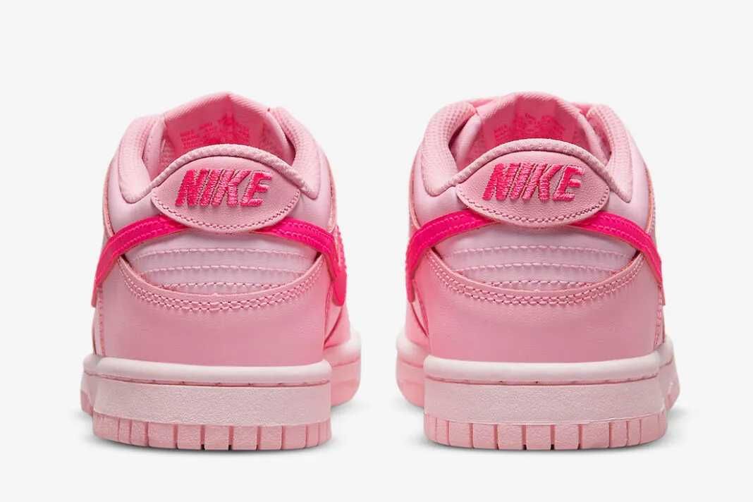【スニダンで購入可】近日発売 Nike GS Dunk Low "Triple Pink" 抽選/定価/販売 5枚目