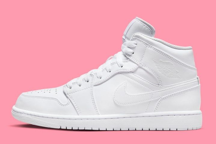 【スニダンで購入可】8/9発売 Nike WMNS Air Jordan 1 Mid "Triple White" 抽選/定価/販売店舗まとめ 2枚目