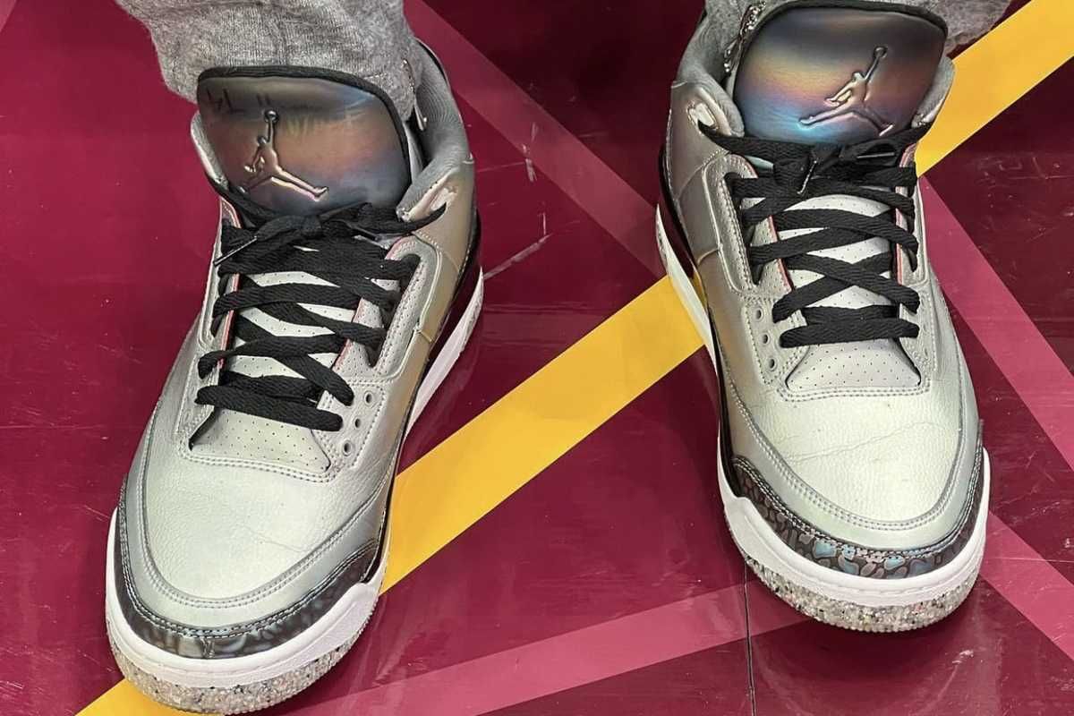 【ニュース】NBAオールスターゲームにてFat JoeがNike Air Jordan 3 "Space Hippie"のサンプルを着用 2枚目
