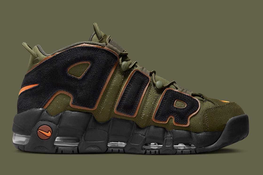 【スニダンで購入可】海外抽選中 Nike Air More Uptempo "Cargo Khaki" 抽選/定価/販売店舗まとめ 3枚目