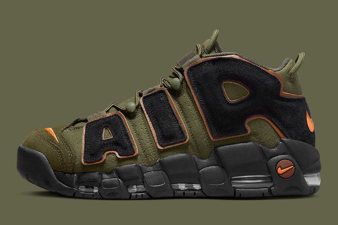 【スニダンで購入可】海外抽選中 Nike Air More Uptempo "Cargo Khaki" 抽選/定価/販売店舗まとめ 2枚目