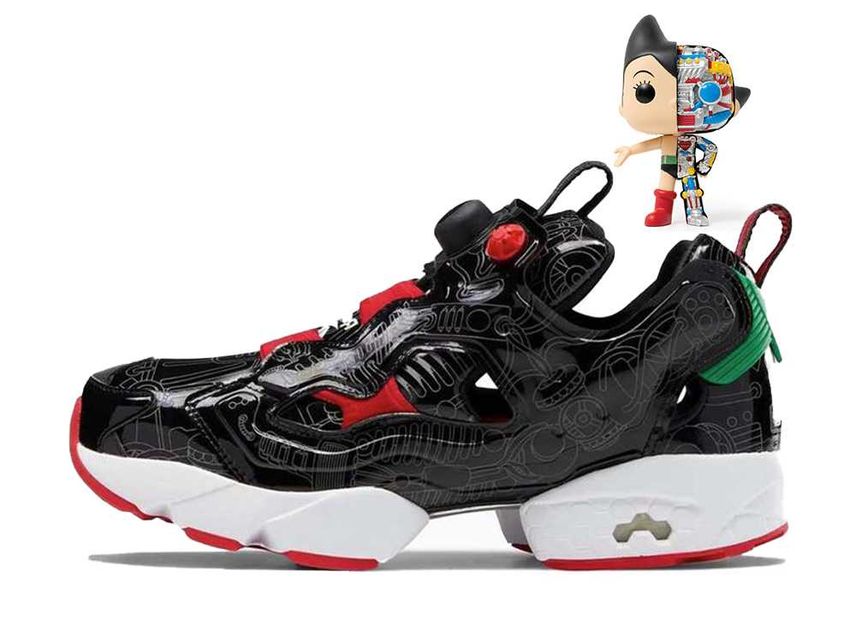 ベイト × 鉄腕アトム × リーボック インスタポンプフューリー & "コア ブラック/グレン グリーン" ファンコ ポップ アストロボーイ テクスチャード