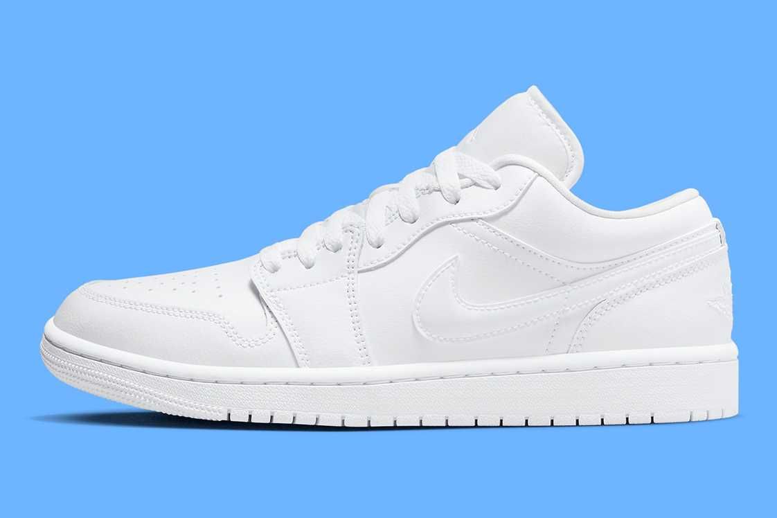 【スニダンで購入可】9/14発売 Nike WMNS Air Jordan 1 Low "Triple White" 抽選/定価情報 2枚目