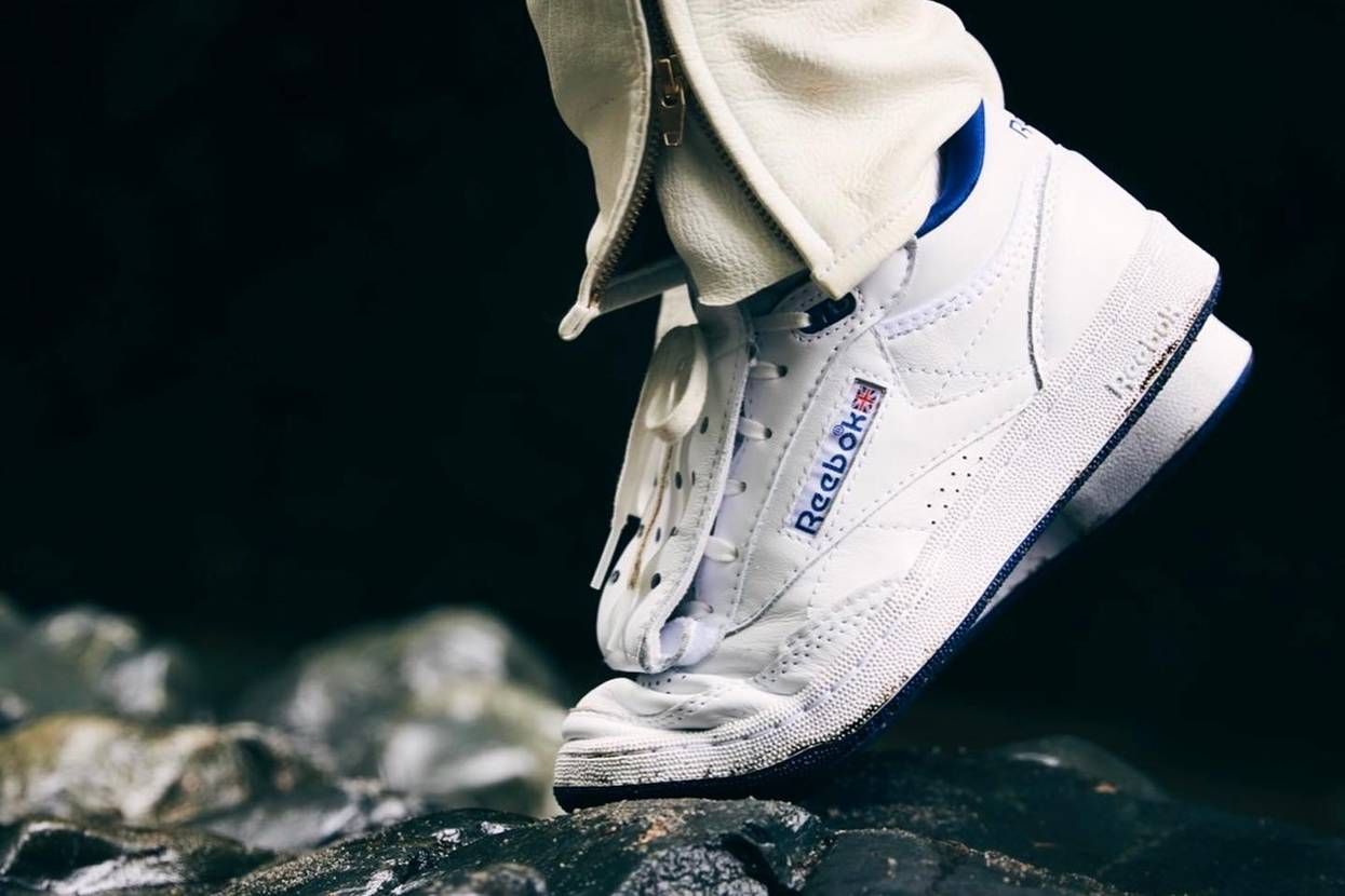 【スニダンで購入可】6/17発売 Mountain Research × Reebok CLUB C MID II MR "White/Blue" 抽選/定価/販売店舗まとめ 3枚目