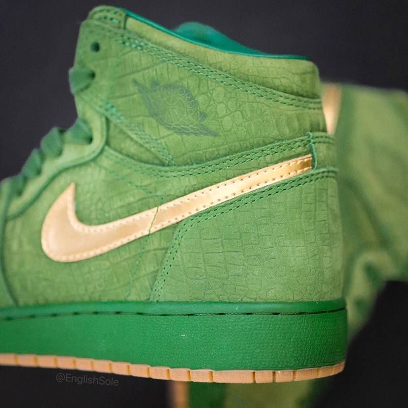 【ニュース】Nike Air Jordan 1 High PE "Green Croc"のビジュアルが公開 7枚目