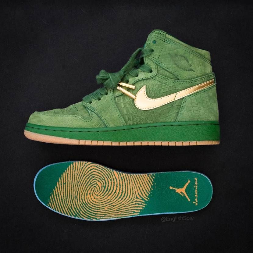 【ニュース】Nike Air Jordan 1 High PE "Green Croc"のビジュアルが公開 2枚目
