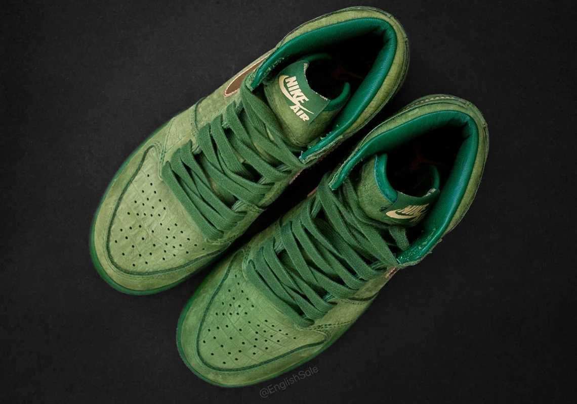 【ニュース】Nike Air Jordan 1 High PE "Green Croc"のビジュアルが公開 3枚目